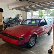 1986 Toyota Corolla Red SPORT GT-S
