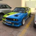 1987 BMW 3 Series Coupe Blue RWD Manual race