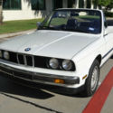 1987 BMW 325i convertible, 5 speed manual. Well maintaioned. White/black 325iC
