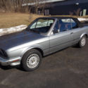 1987 BMW 325i Convertible  Silver w/Red Interior