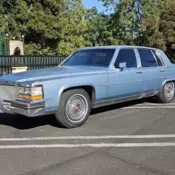 1987 Cadillac Brougham Sedan Blue