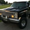 1987 CHEVROLET K 10 SHORTBED 4X4 6&#034; LIFT COWL HOOD AC PS PB PW PDL TILT BAD BOY