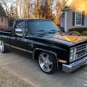 1987 Chevy Silverado SWB Black 350 Fuel Injected 700R4 Cold Air 20/22" Truck