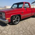 1987 chevy truck, C10, patina, lowered, 20&#034; wheels, hot rod, c/k, C-10, single