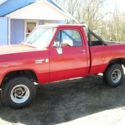 1987 DODGE POWER RAM W100 4X4 SHORT BOX