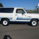 1987 DODGE RAMCHARGER RUST FREE 2WD RUNS GREAT 5.9 LITRE