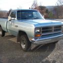 1987 Dodge W 150 Pick-Up 4X4 65545 Miles Ice Blue Pickup Truck 5.2L V8 4 speed