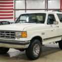1987 Ford Bronco XLT 62879 Miles White SUV 4.9L V8 Automatic