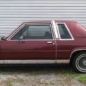 1987 FORD CROWN VICTORIA LX COUPE, 2 Door, 101,391 MILES, BURGUNDY IN &  OUT