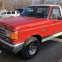 1987 Ford F-150 Pickup Red RWD Automatic Lariat XLT