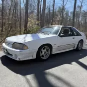 1987 Ford Mustang White GT