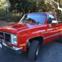 1987 GMC High Sierra 4x4 Red SWB Fleet Side