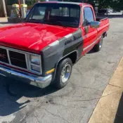 1987 GMC R15 Conventional Pickup Red R1500