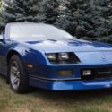 1987 Iroc Z (Blue) with the 5.7 Liter 350 tpi, power everything, and T-tops
