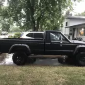 1987 Jeep Comanche Pickup Black 4wd