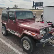 1987 Jeep Wrangler SUV Red LAREDO