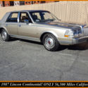 1987 LINCOLN CONTINENTAL! IMPECCABLE RUST-FREE CALIFORNIA CAR ONLY 56K MILES!