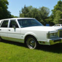 1987 lincoln Continental Town Car Blue Leather Interior