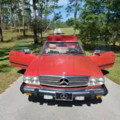 1987 MERCEDES 560SL ROADSTER 2 TOPS DAMAGED REAR DRIVER SIDE PROJECT CLEAN TITLE