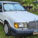 1987 Mercedes Benz 300D Diesel 4-door 3.0l Arctic White Burgundy Interior
