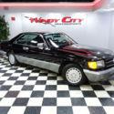 1987 Mercedes Benz 560 SEC Coupe Black Over Black Heated Leather Window Sticker!