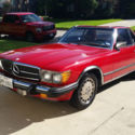1987 Mercedes-Benz 560SL Base Convertible 2-Door 5.6L Red with Tan Interior