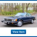 1987 Mercedes Benz 560SL Convertible Soft Hard Top Carfax Rear Seat Carfax South