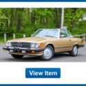 1987 Mercedes Benz 560SL Rear Seat 32K Original Miles Hard Soft Top CARFAX