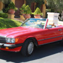1987 Mercedes Benz 560SL Red on Palomino Leather, Soft & Hard top California Car