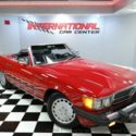 1987 Mercedes Benz 560SL Roadster Hardtop W/Dolly Cold A/C Red Over Black Clean!