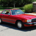 1987 Mercedes Benz 560SL Roadster R107 Red/Palomino 124K  NICE!