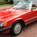 1987 Mercedes-Benz 560SL Signal Red Palomino Interior 22k Miles