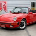 1987 Porsche 911 Carrera Cabriolet 129,632 Miles Guards Red
