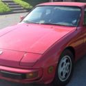 1987 Porsche 924 S.  Red/Black- Sunroof, 5 Speed, A/C