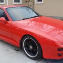 1987 PORSCHE 944 3.0L RED TAN/BLACK 968 TURBO RS WING KONIS CAMBER PLATES CLEAN