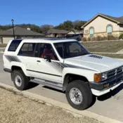 1987 Toyota 4Runner SUV White RN60