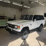 1987 Toyota Land Cruiser SUV White FJ60