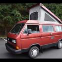 1987 Volkswagen Bus/Vanagon GL Camper  Red  2.1L 4 Speed Manual