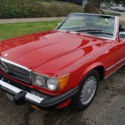 1988 560SL-VERY STRIKING SIGNAL RED WITH BLACK LEATHER & 99K ORIGINAL MILES!