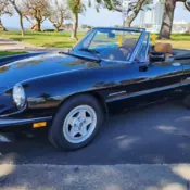 1988 Alfa Romeo Spider Convertible Black VELOCE