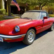 1988 Alfa Romeo Spider Red VELOCE