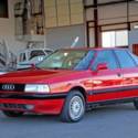 1988 B3 Audi 90 Quattro, 5-Speed, Tornado Red, Black Leather