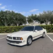 1988 BMW 6-Series White CSI AUTOMATIC