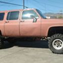 1988 chevrolet 4 wheel drive Suburban lifted with mud tires