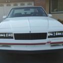 1988 CHEVY MONTE CARLO SS 305 8 CYLNDR/2DR COUPE/WHT/BURGNDY INT/ALL PWRS/T-TOPS