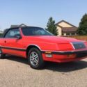 1988 Chrysler Lebaron Convertible, low mile survivor.