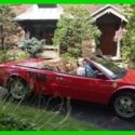 1988 Ferrari Mondial Cabriolet 3.2L V8 Gasoline Manual RWD Leather Red NEW YORK
