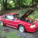 1988 Ford Mustang GT 5.0  5 Speed Red Racing extra parts Hatch Back