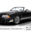 1988 Ford Mustang Saleen 14,216 Miles Black Convertible 5.0 Liter V8 5 Speed Man