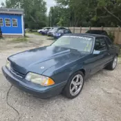 1988 Ford Mustang Sedan Blue LX